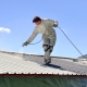 painting the roof